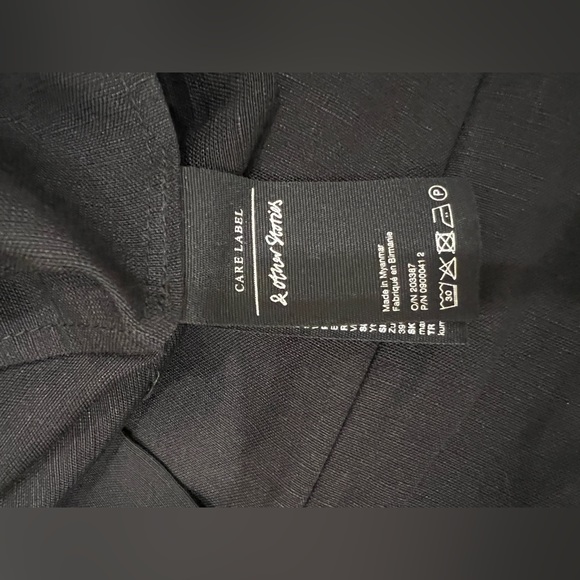 Paris Atelier & Other Stories - NWT - Linen Blend Black Mini Skirt - Size 4 - Picture 7 of 10